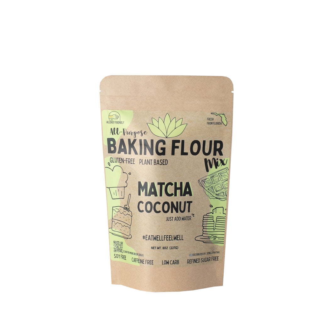 Matcha And Coconut Baking Flour Mix